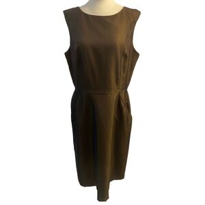 Dress Barn Classic Brown Midi Dress